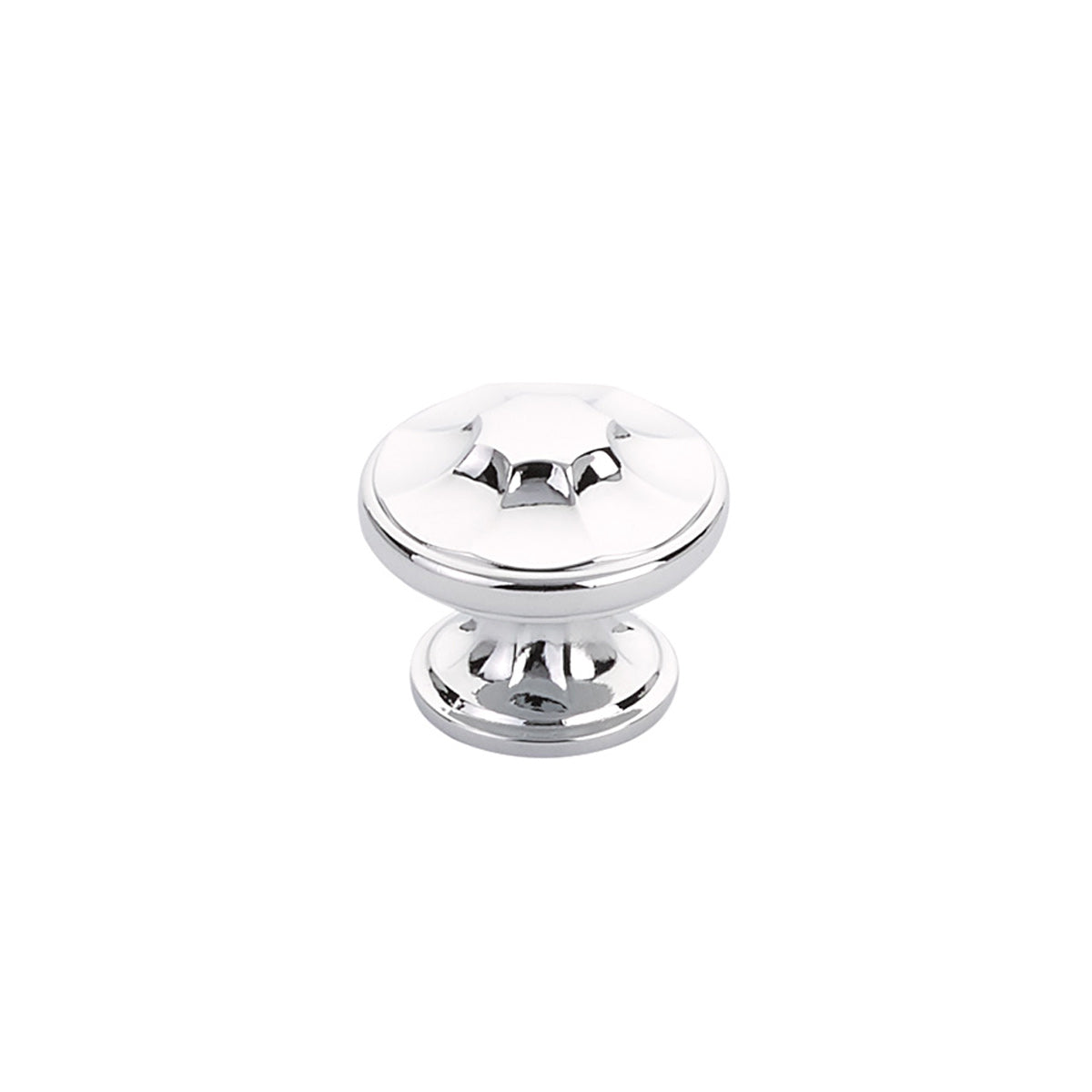polished chrome cabinet knob