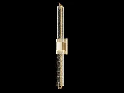 brushed brass wall sconce