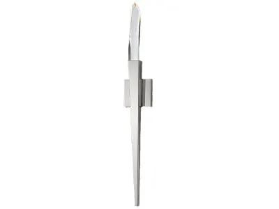polished nickel wall sconce