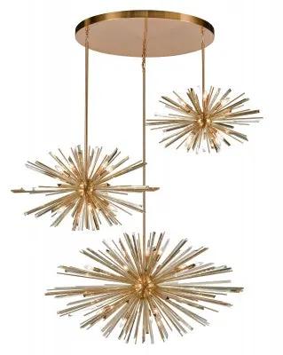 antique brass hanging chandelier