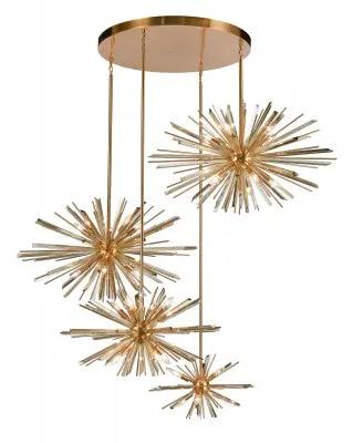 antique brass hanging chandelier
