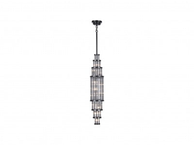 polished gunmetal pendant