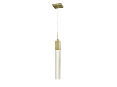 brushed brass single pendant