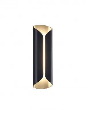 black wallmount sconce