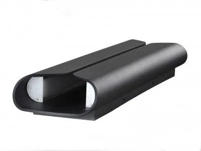 black wallmount sconce