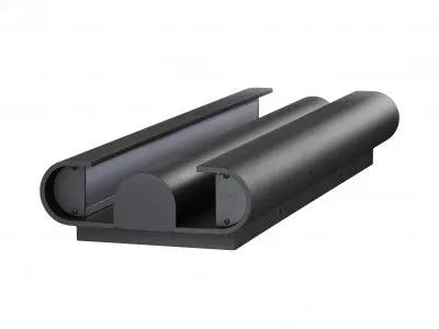 black wallmount sconce