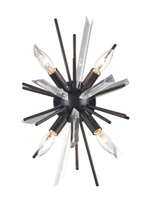 black wall sconce
