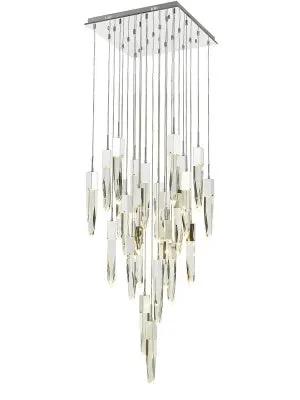 chrome flushmount pendant