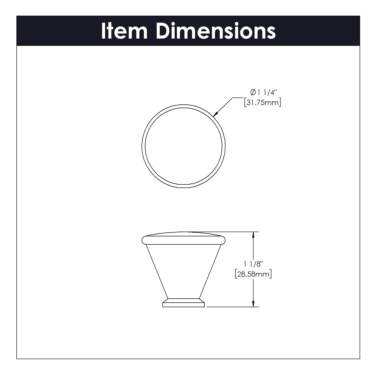 champagne bronze knob