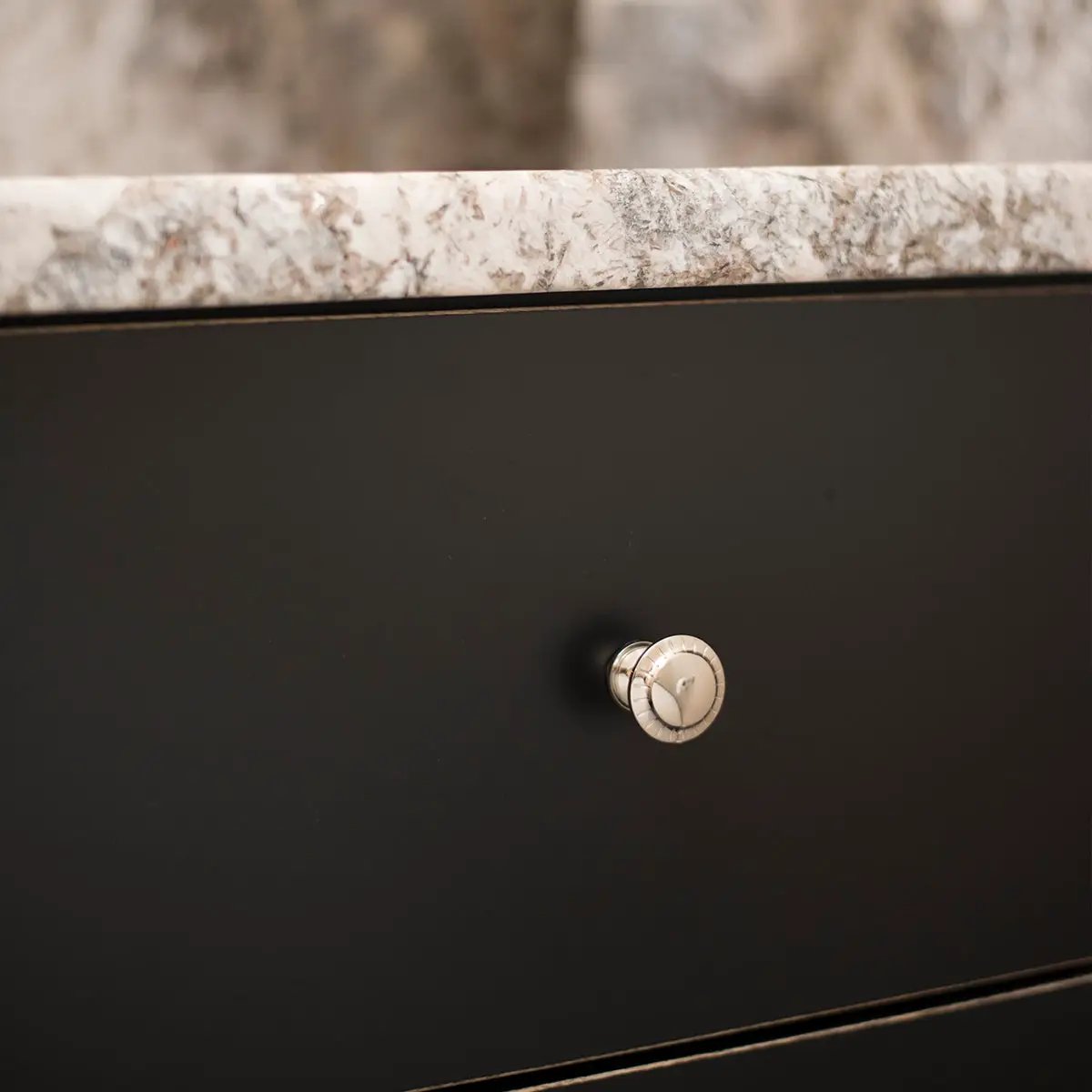 polished nickel knob