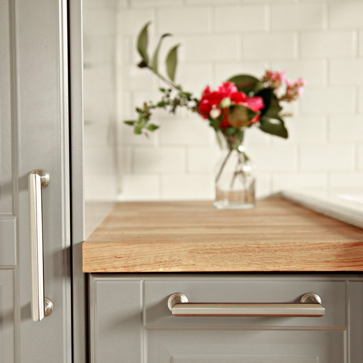 polished nickel pull