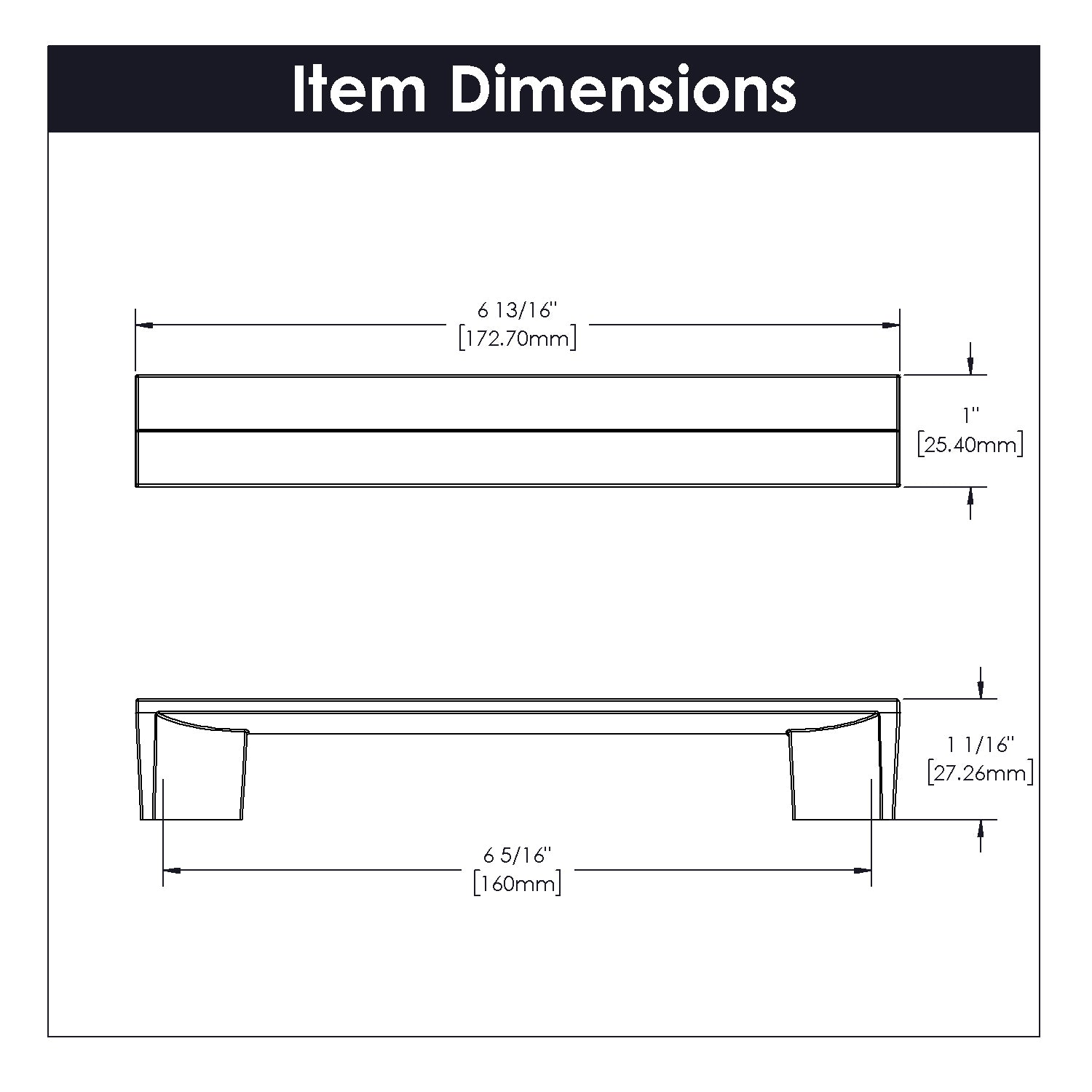 polished nickel pull