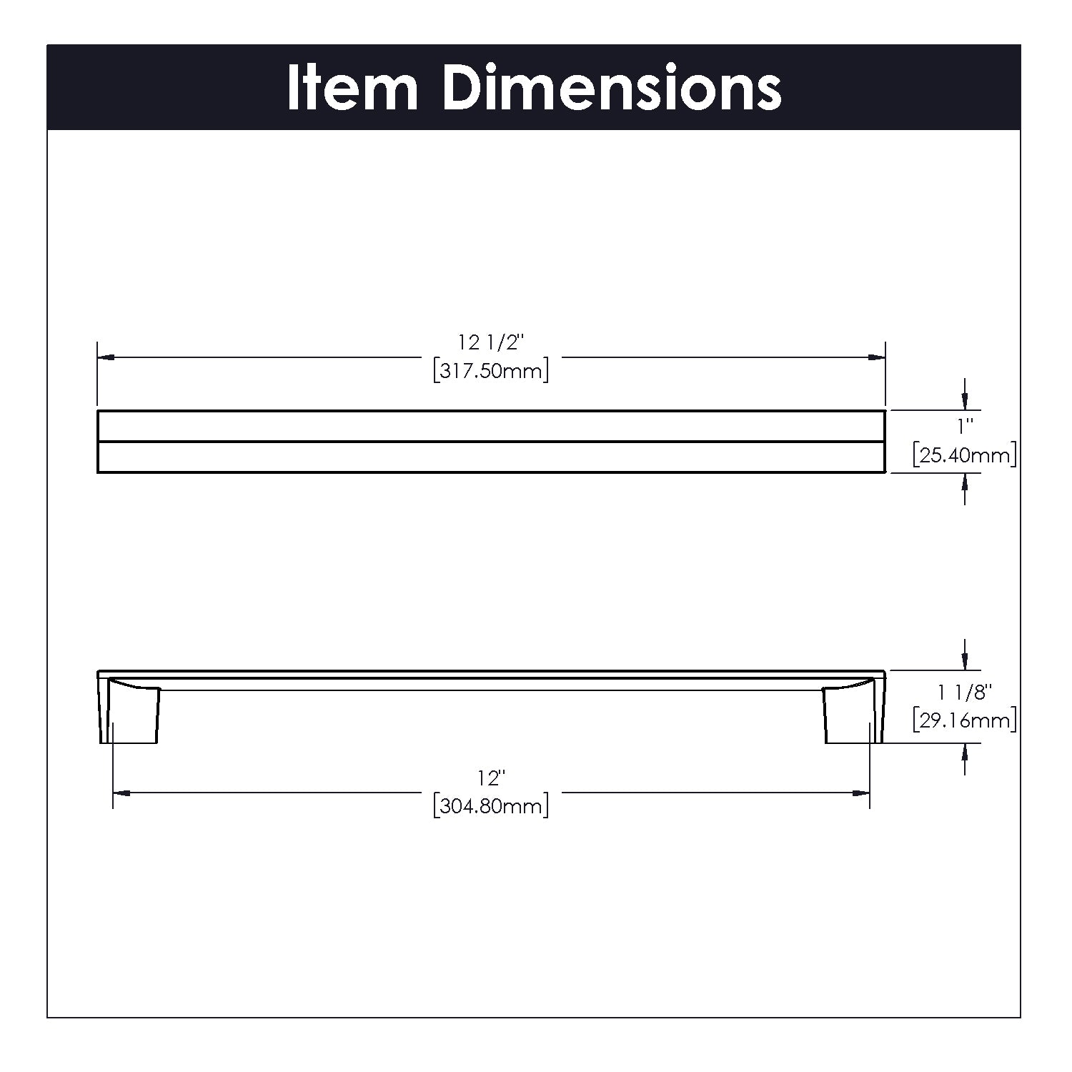 polished nickel pull