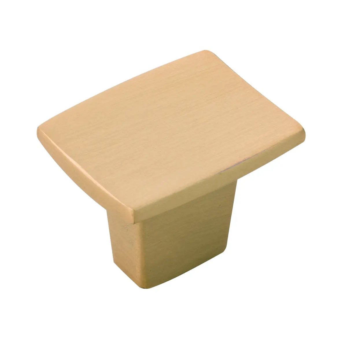 brushed golden brass knob