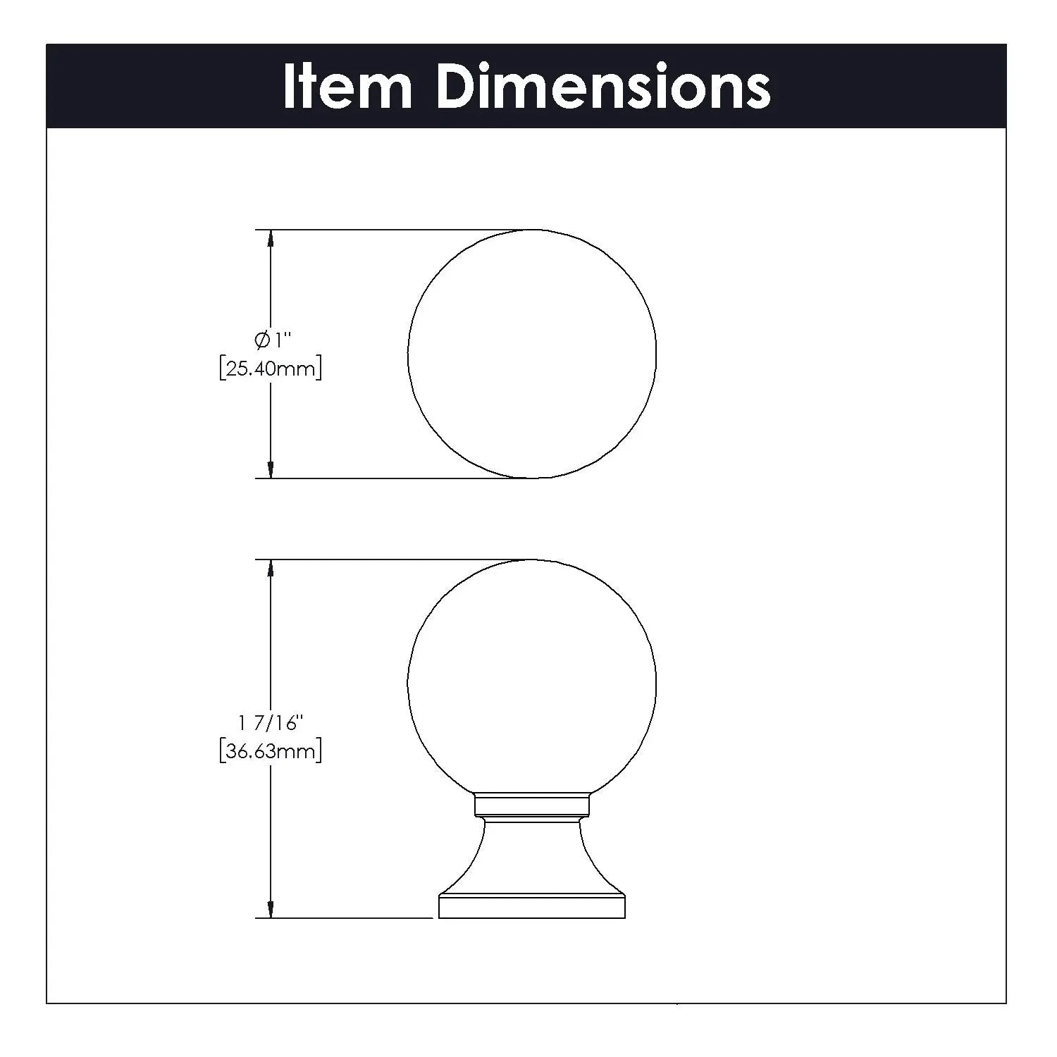 polished nickel knob