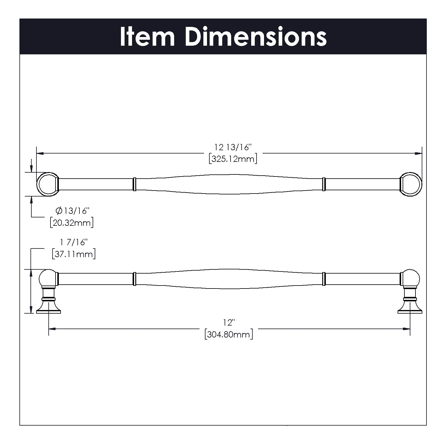 polished nickel pull
