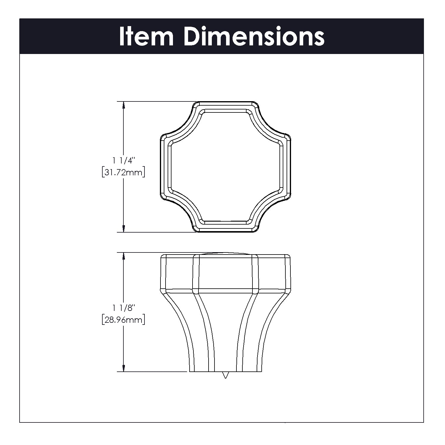 brushed golden brass knob