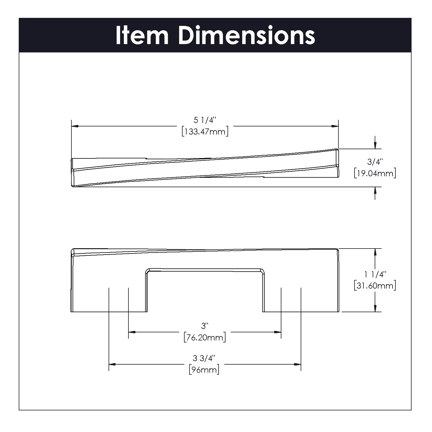 polished nickel pull