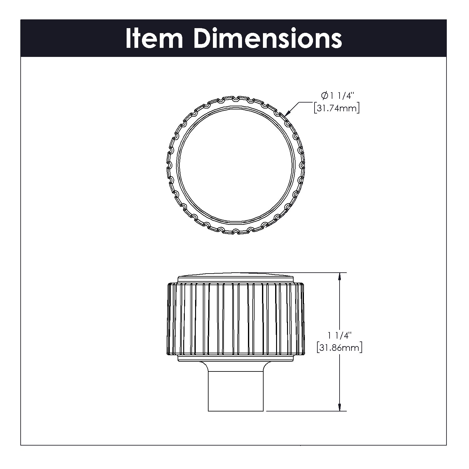 brushed golden brass knob