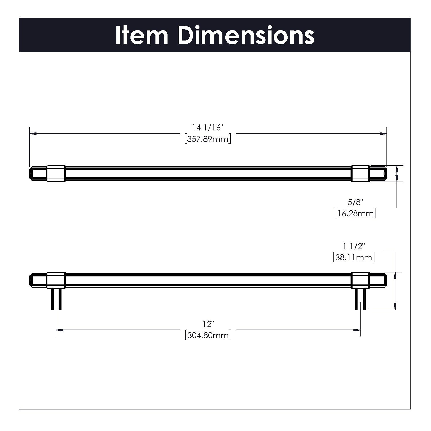 polished nickel pull