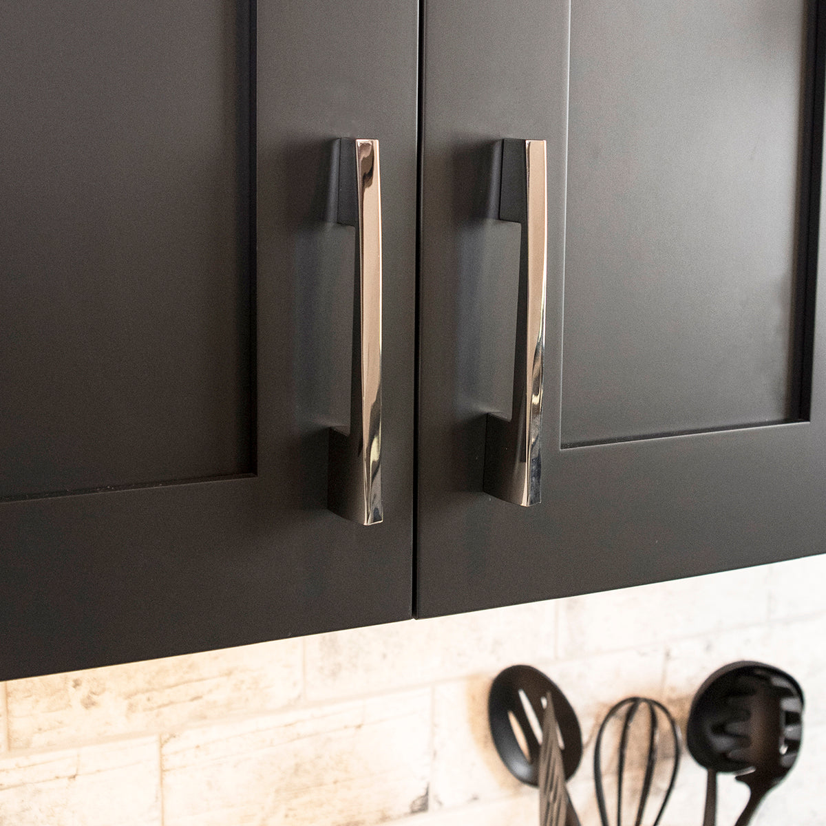 polished nickel pull