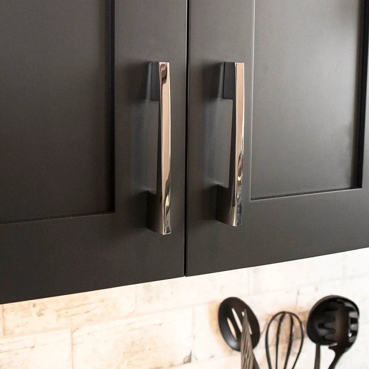 polished nickel pull