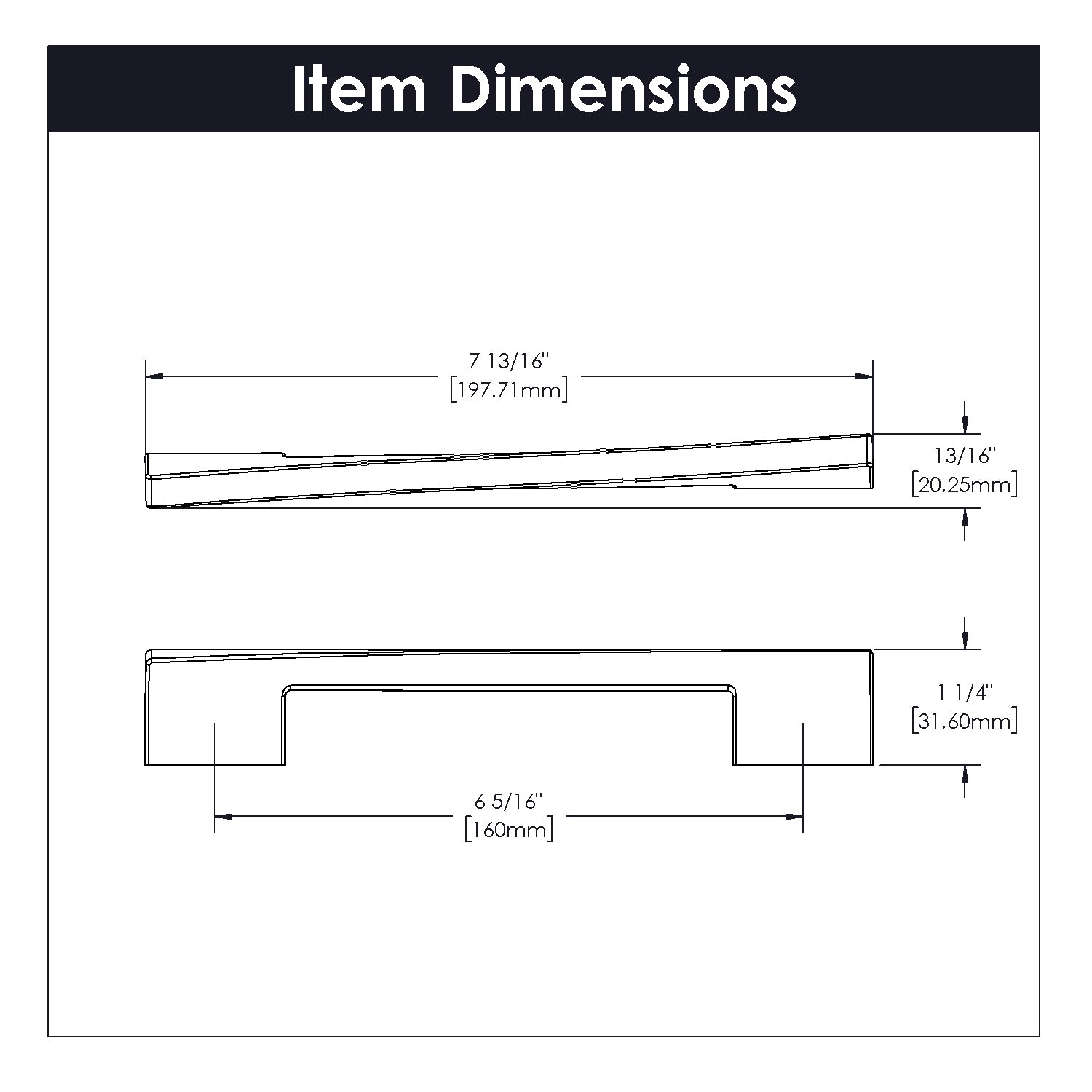 polished nickel pull