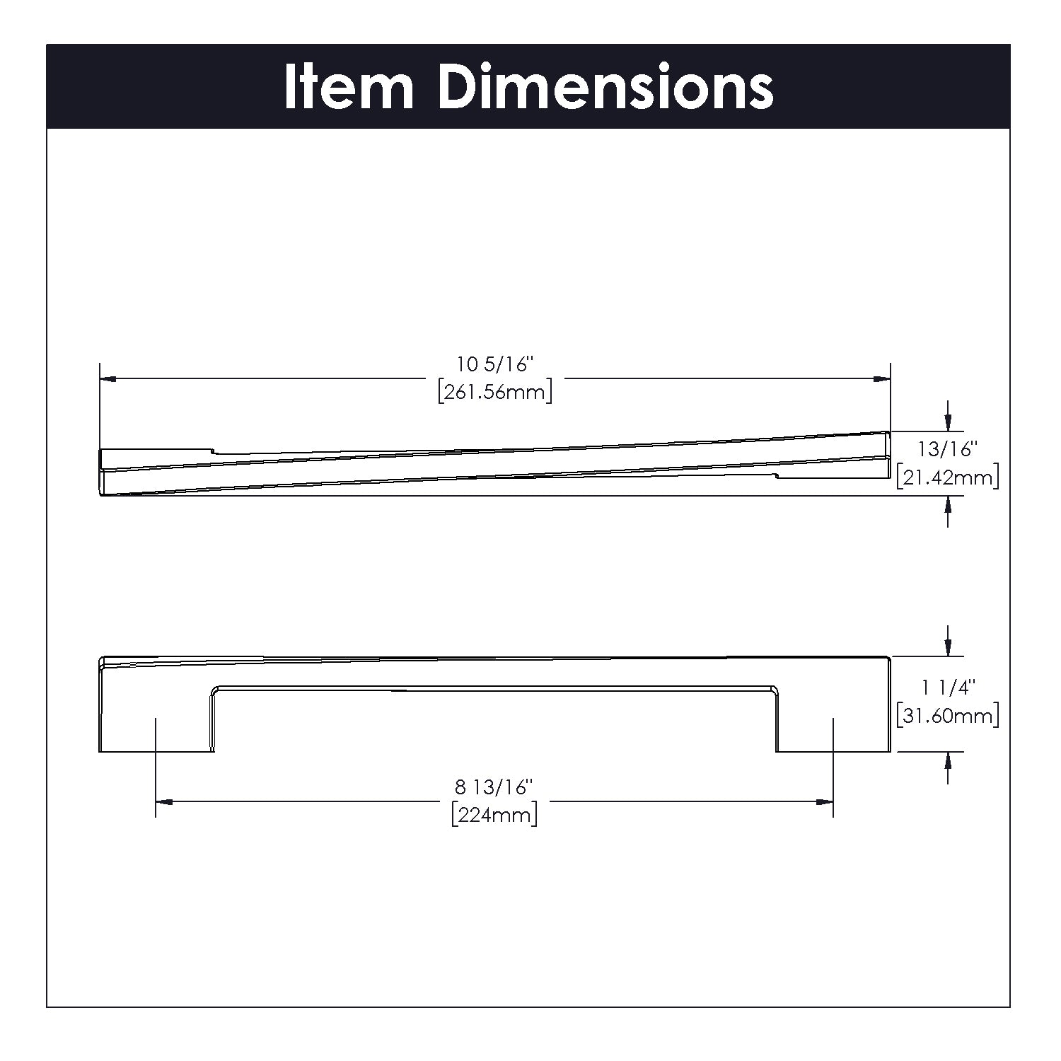 polished nickel pull