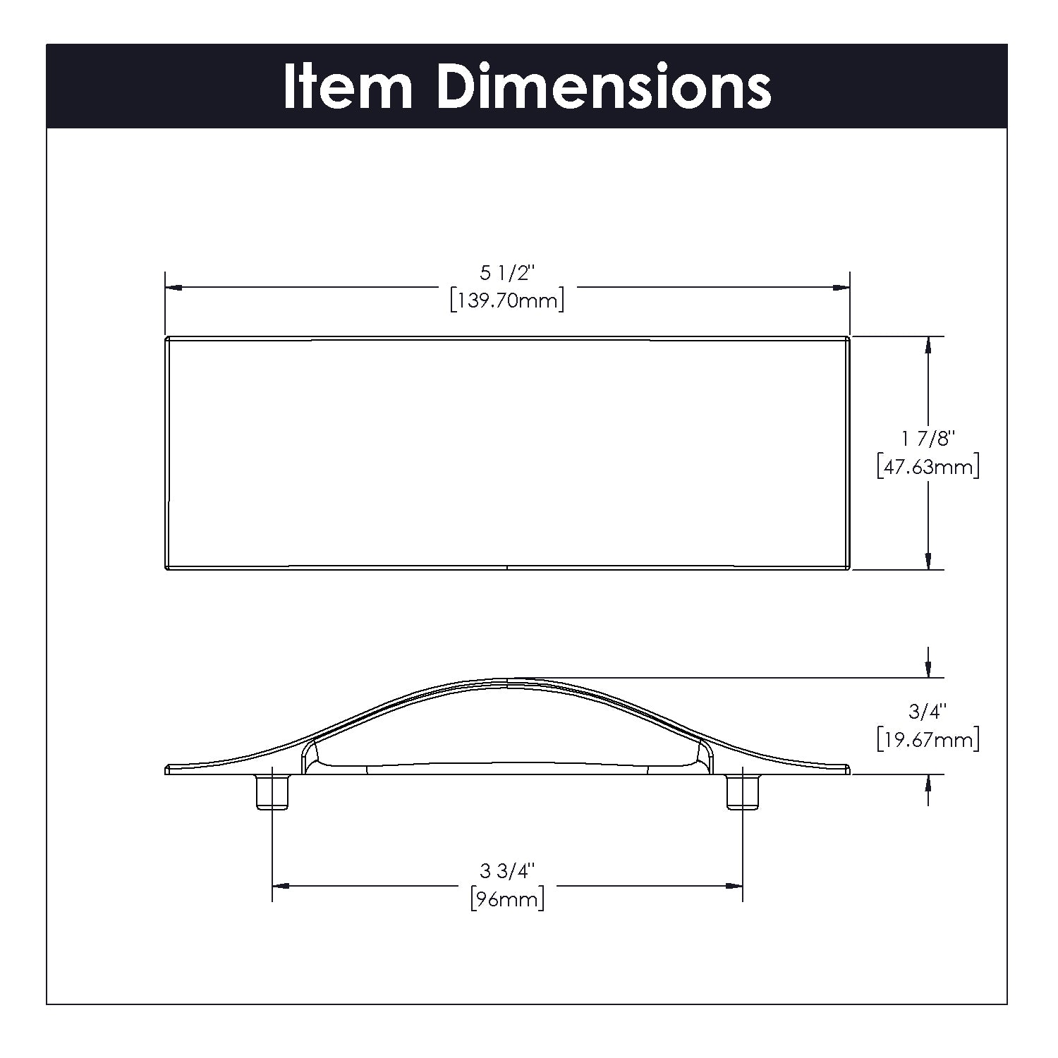 polished nickel pull