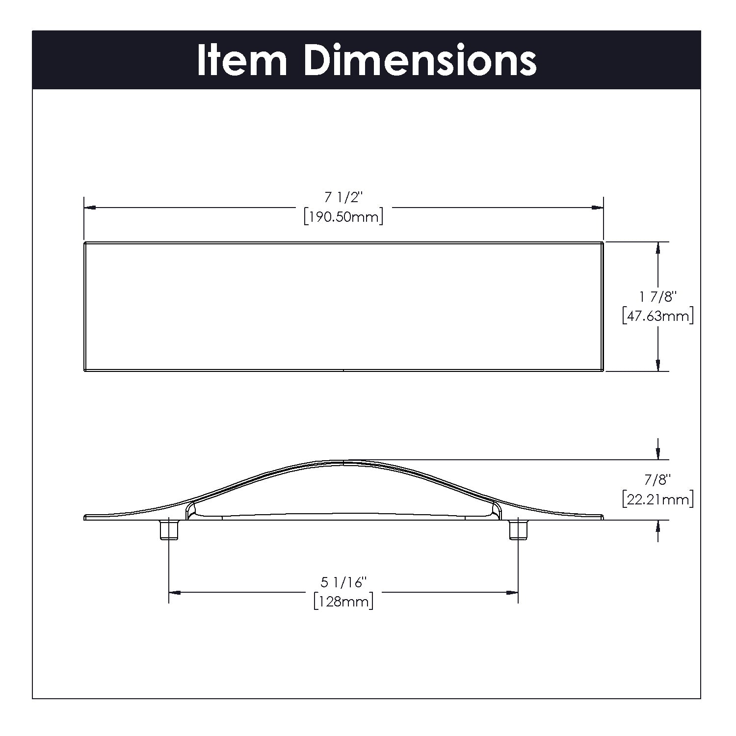 polished nickel pull