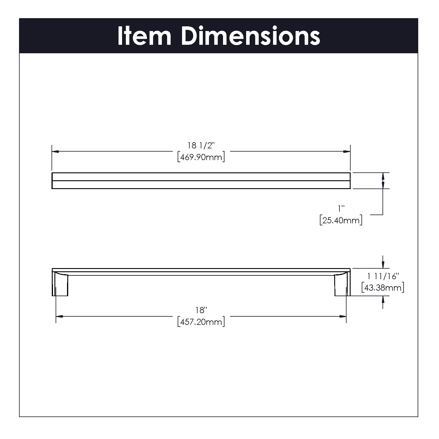 polished nickel pull