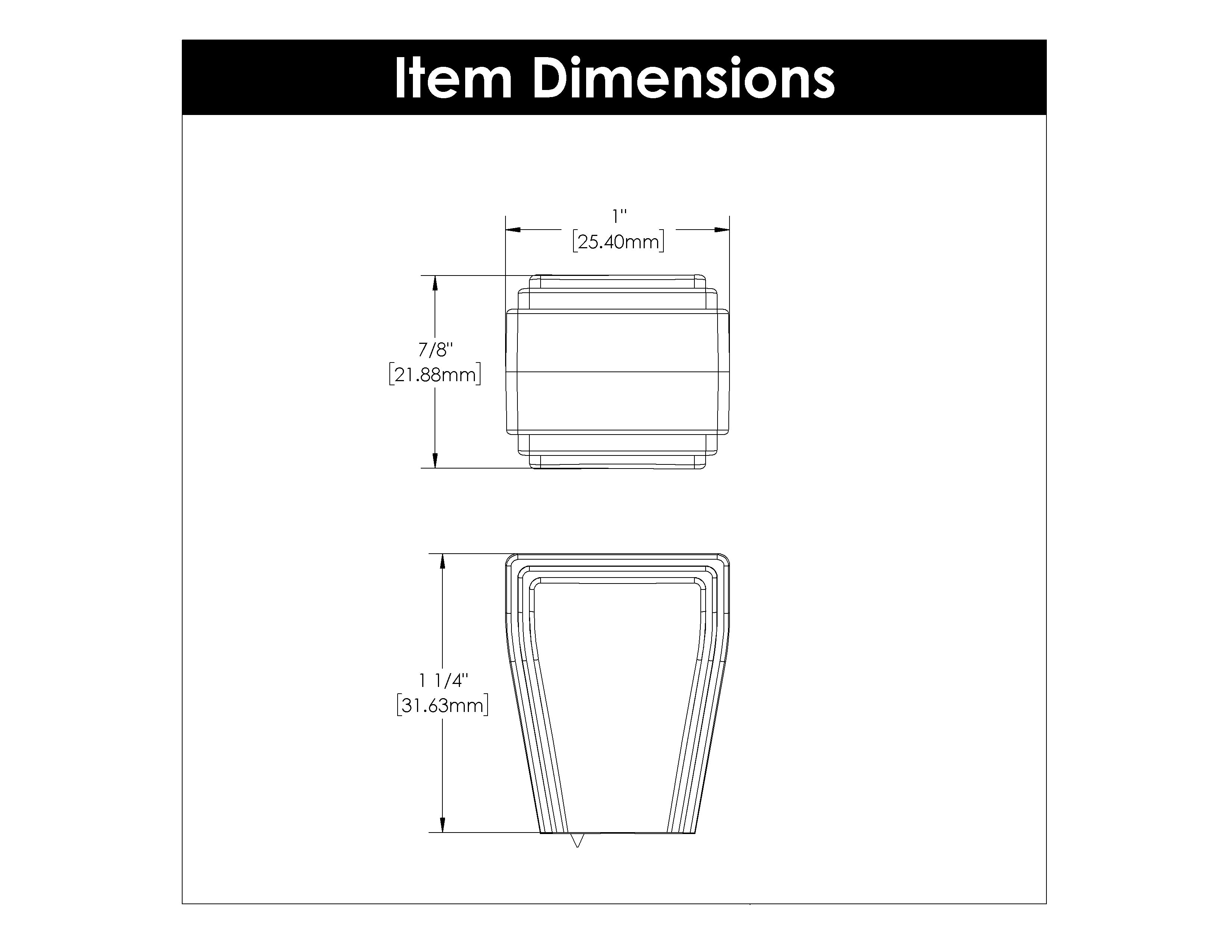 polished nickel knob
