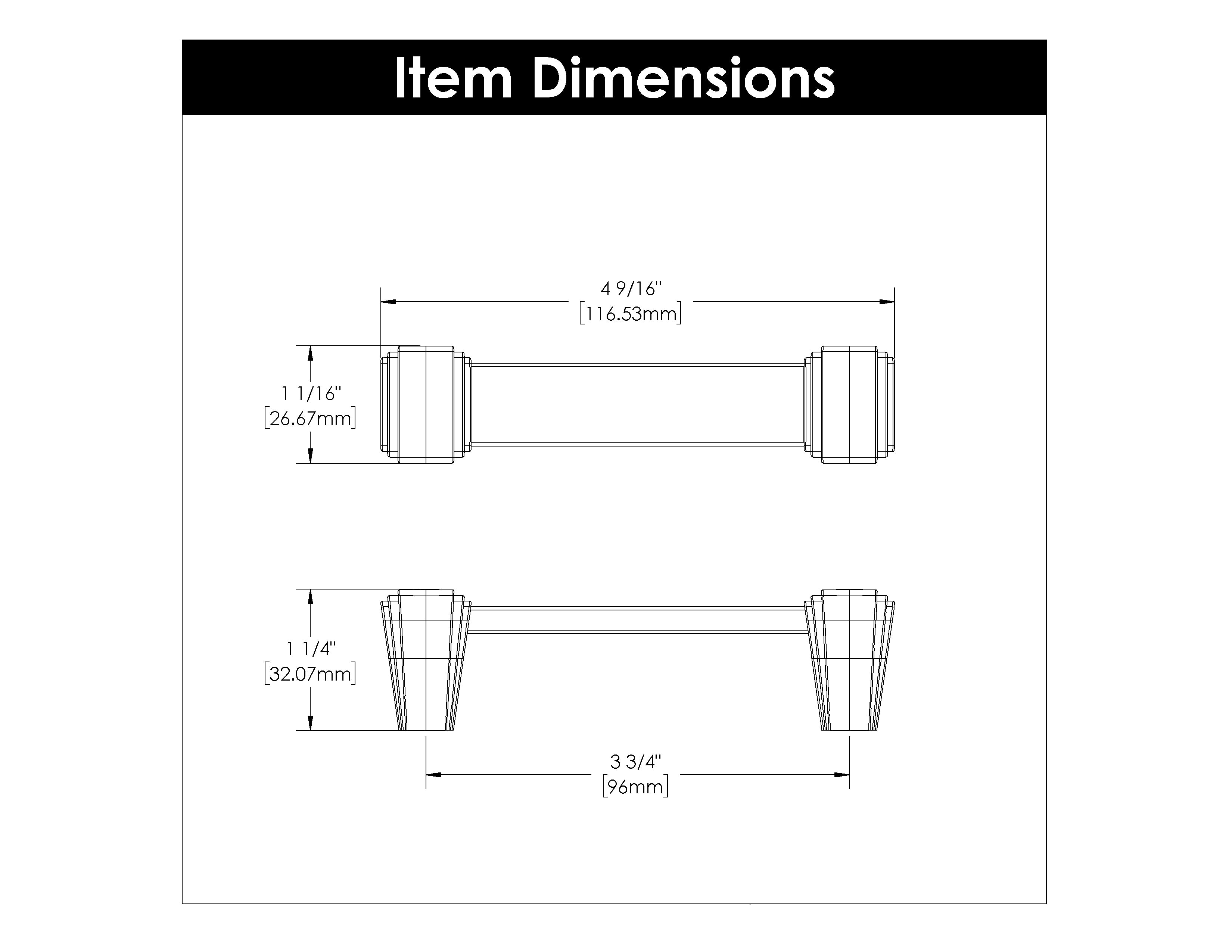 polished nickel pull