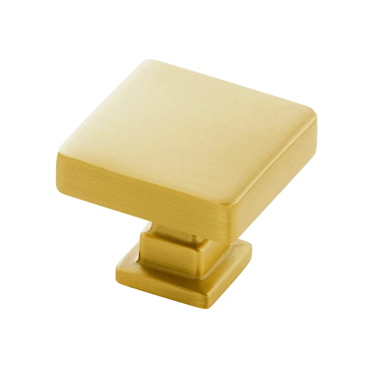 brushed golden brass knob