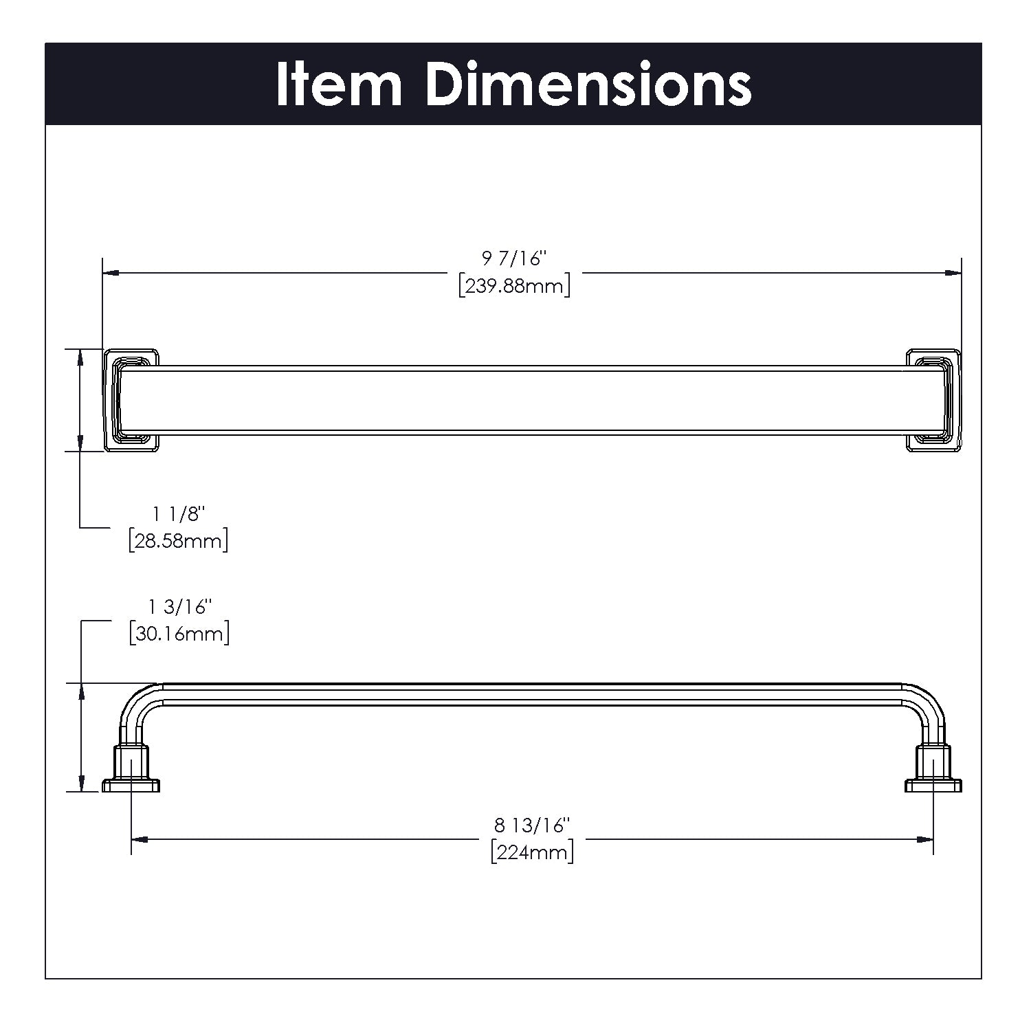 brushed golden brass pull