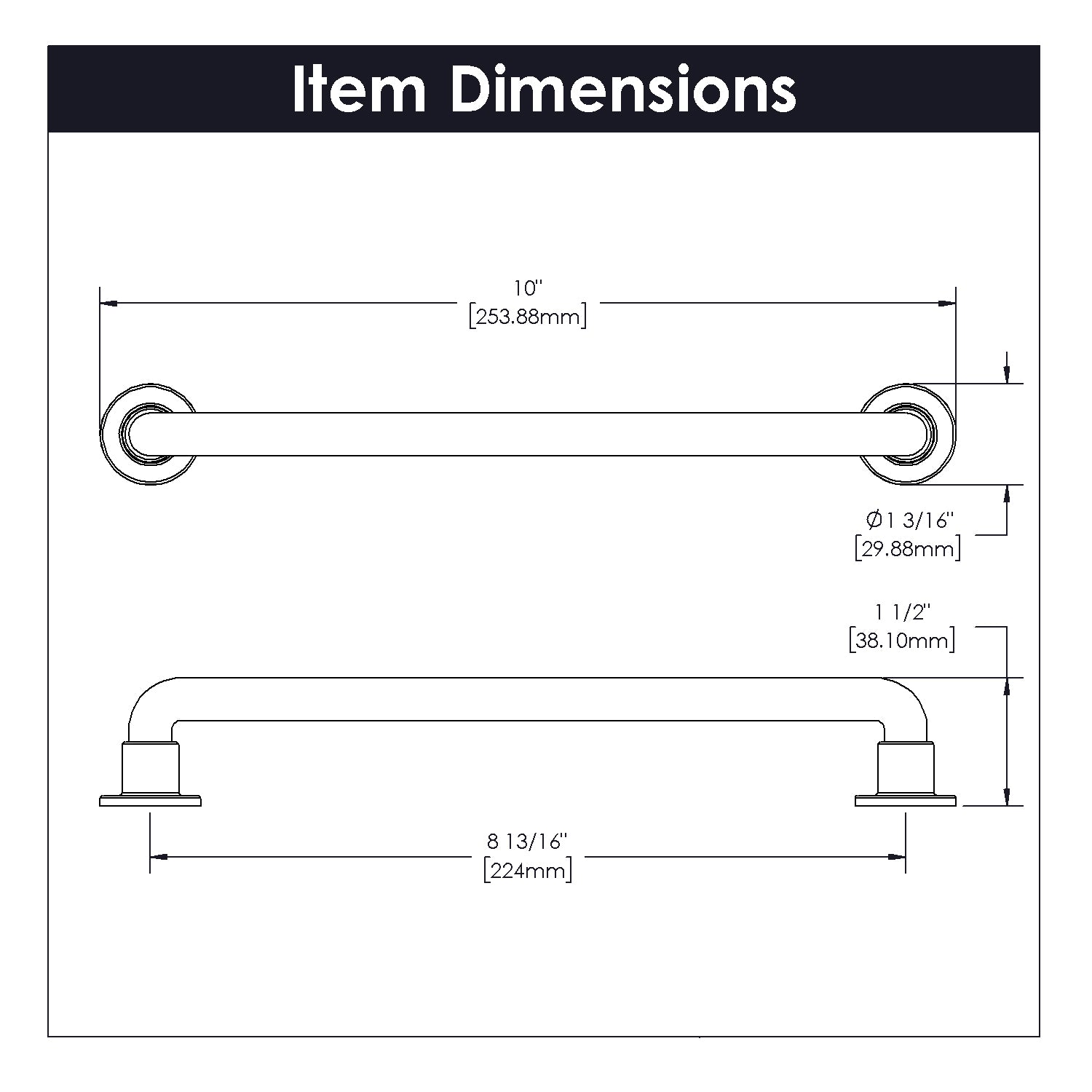 brushed golden brass pull