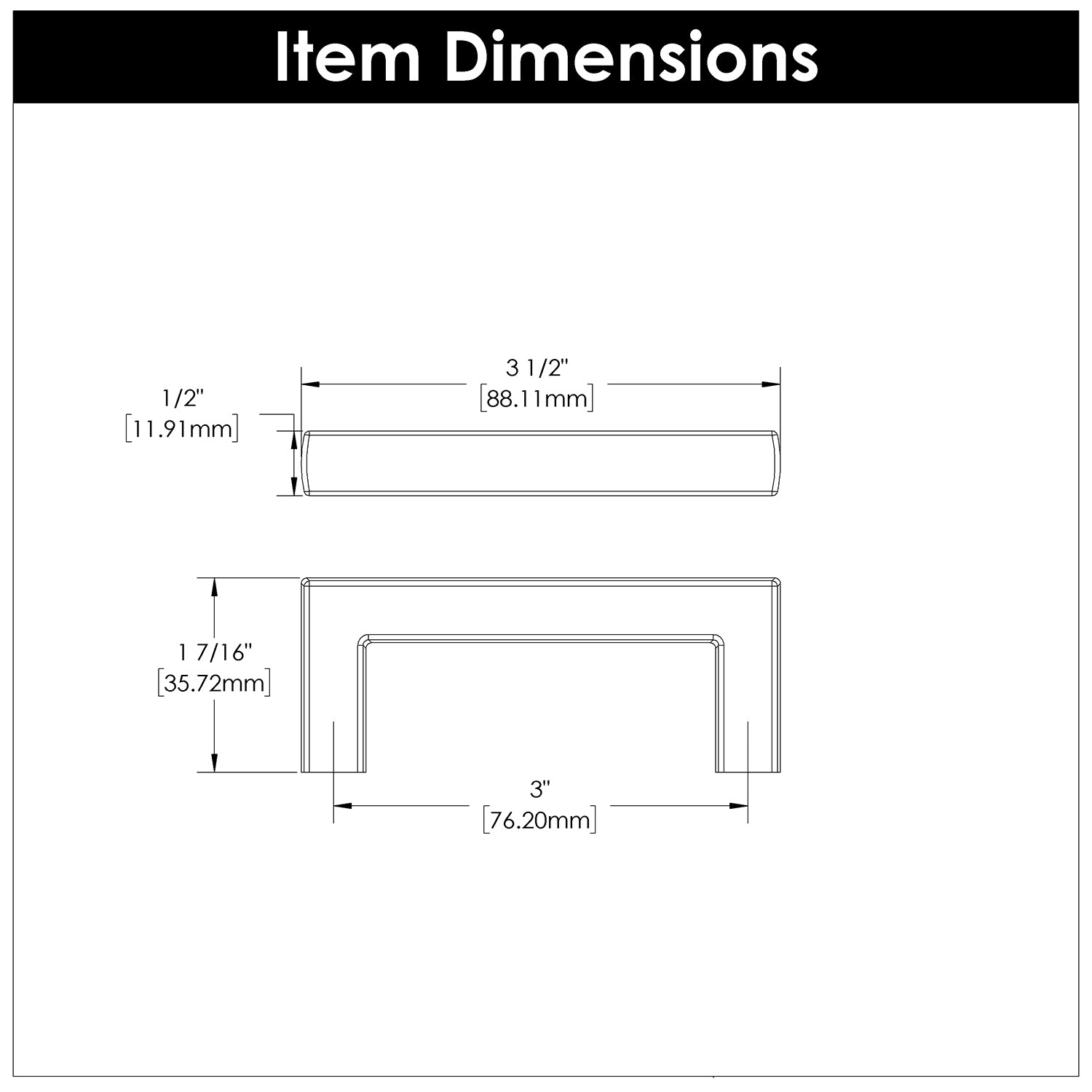 polished nickel pull