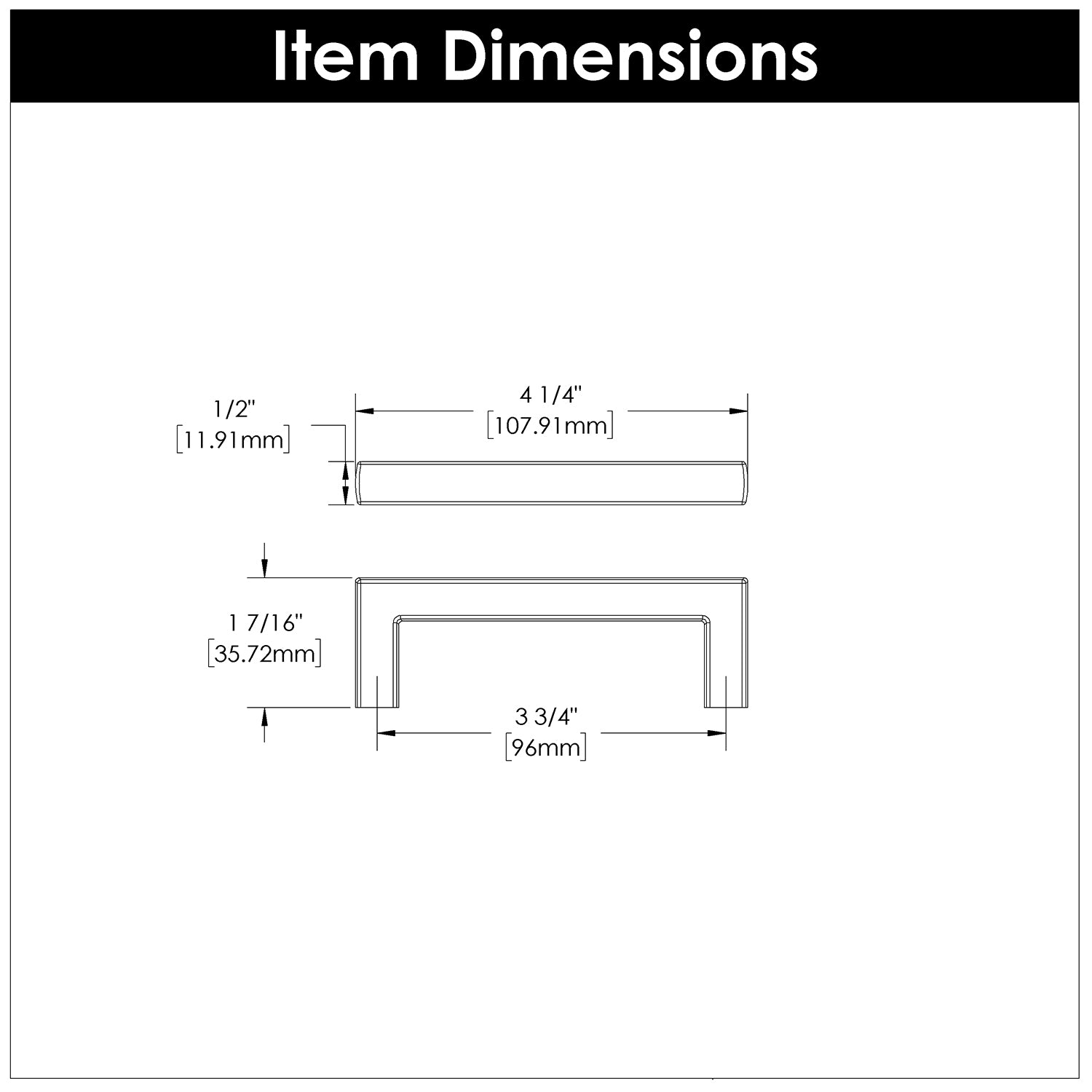 polished nickel pull