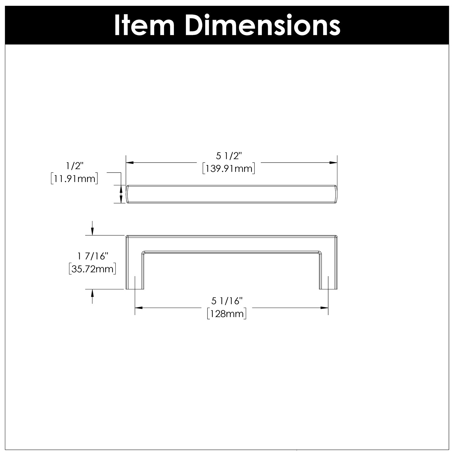 polished nickel pull