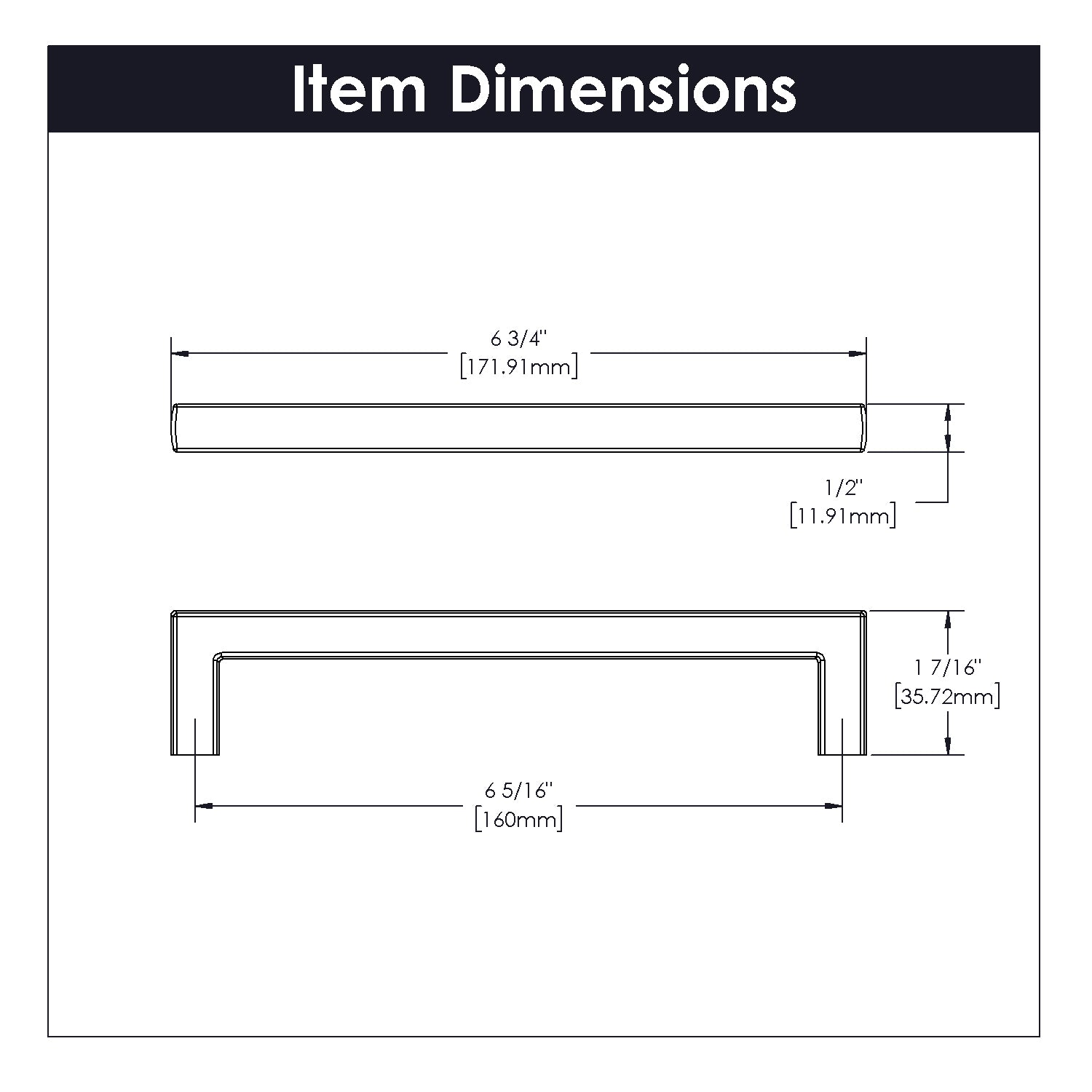 polished nickel pull