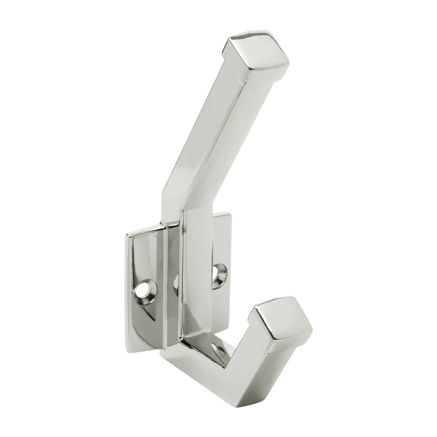 polished nickel hook