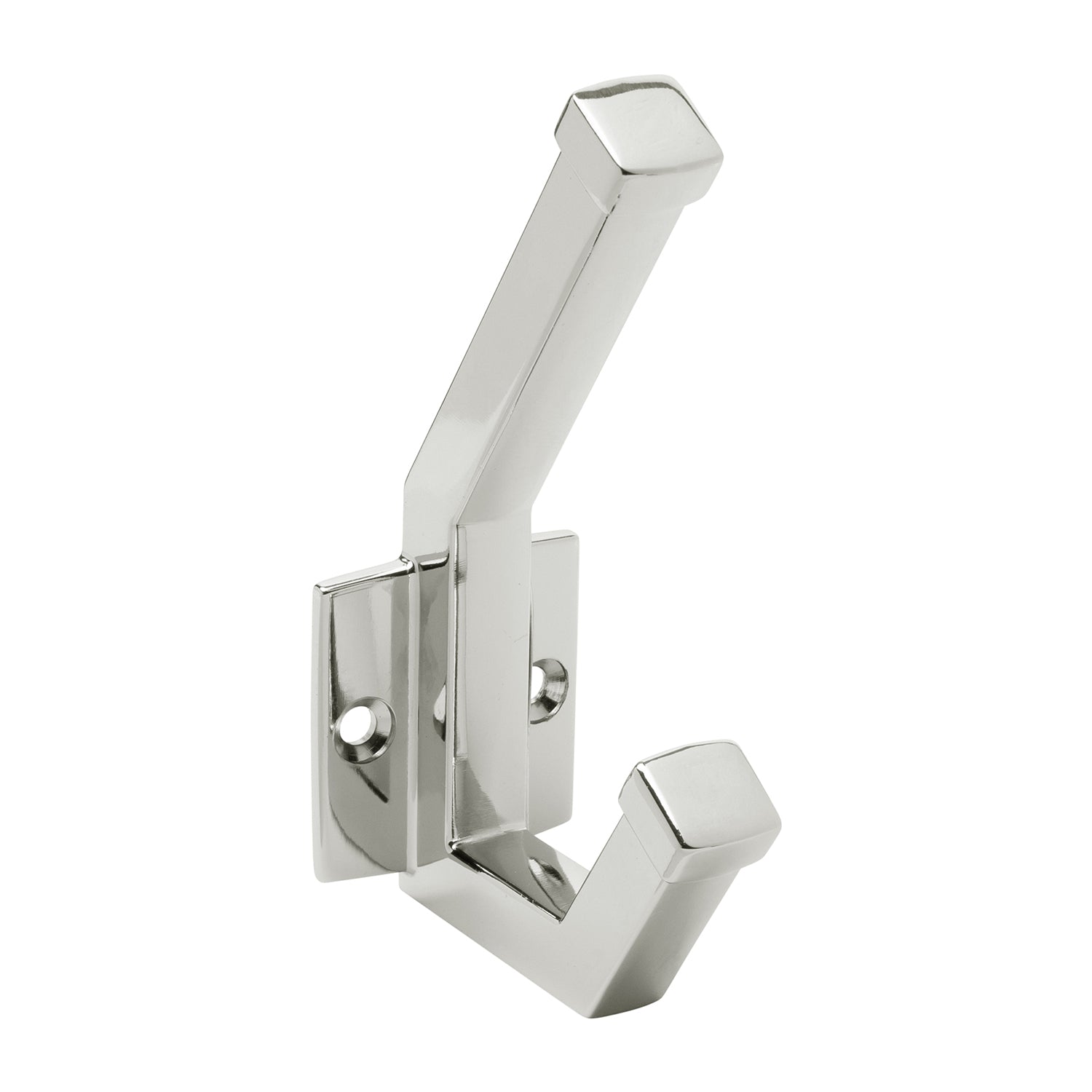 polished nickel hook