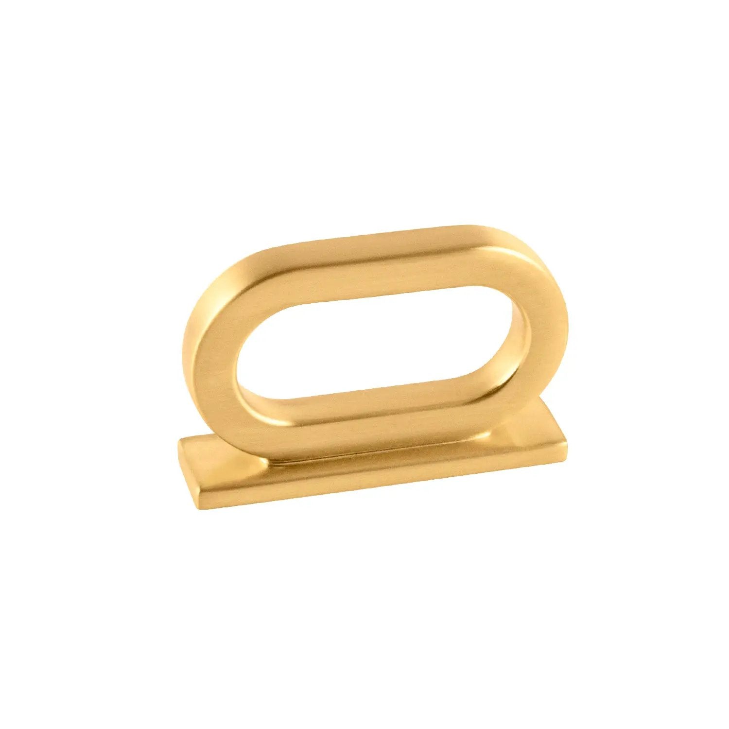 brushed golden brass pull