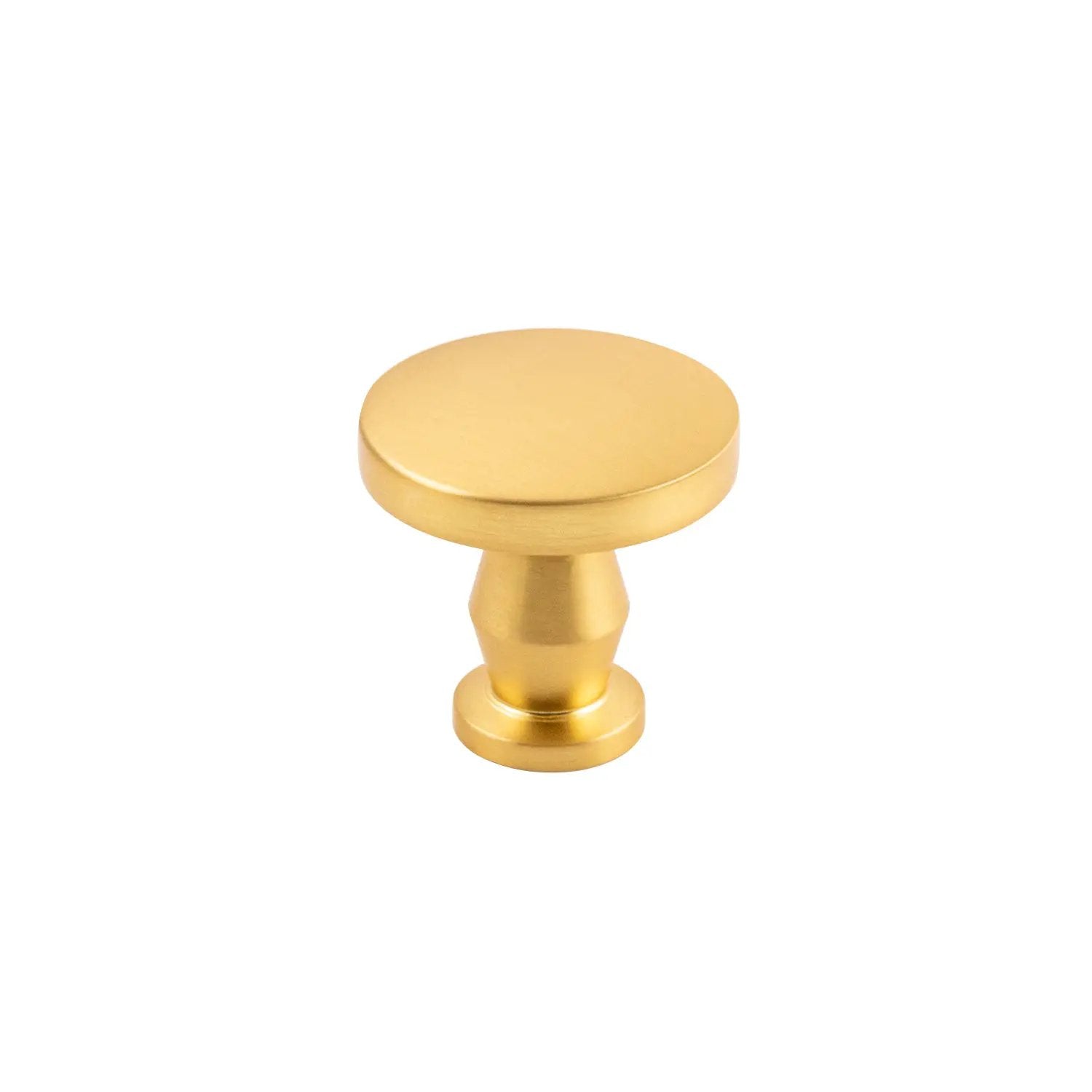 brushed golden brass knob