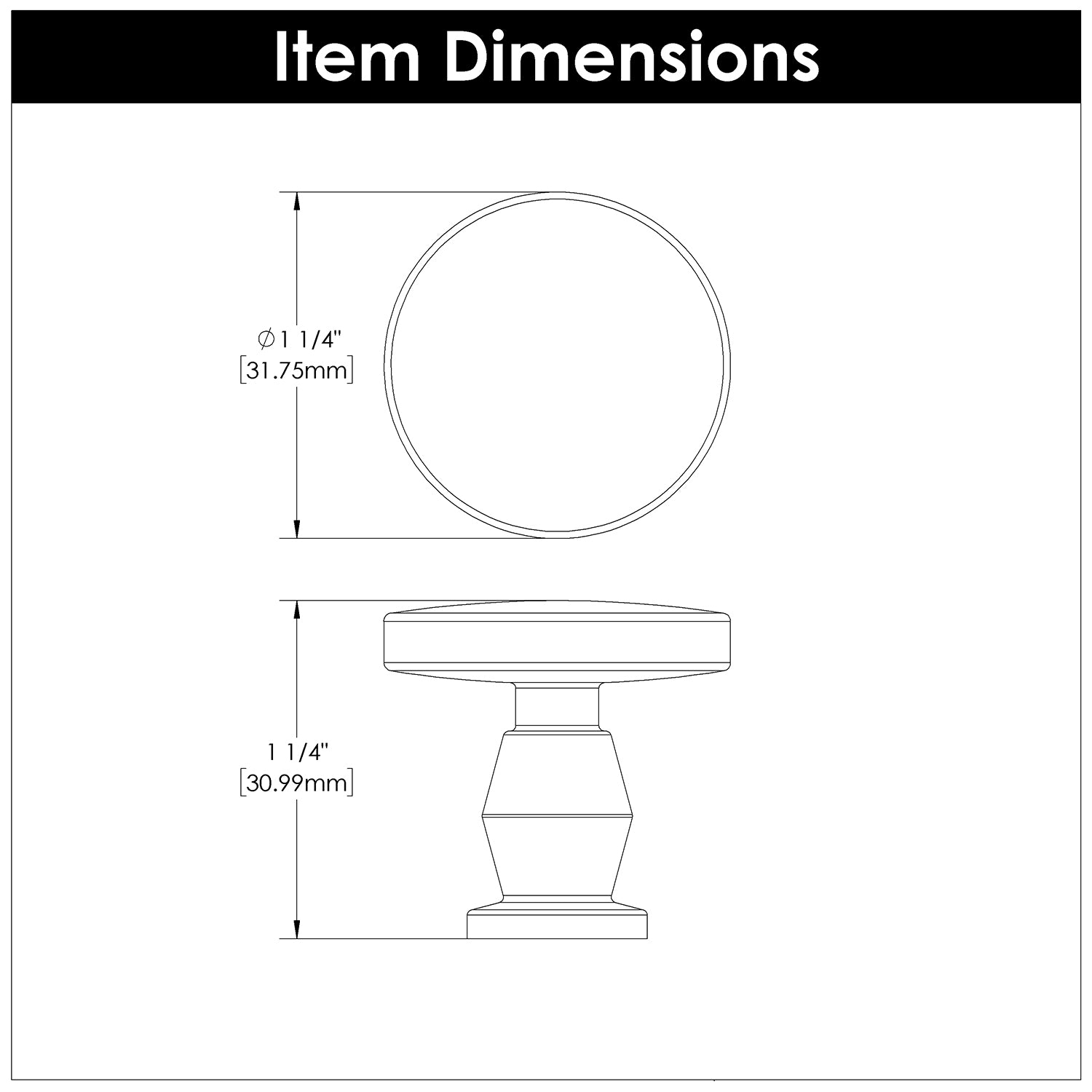 brushed golden brass knob