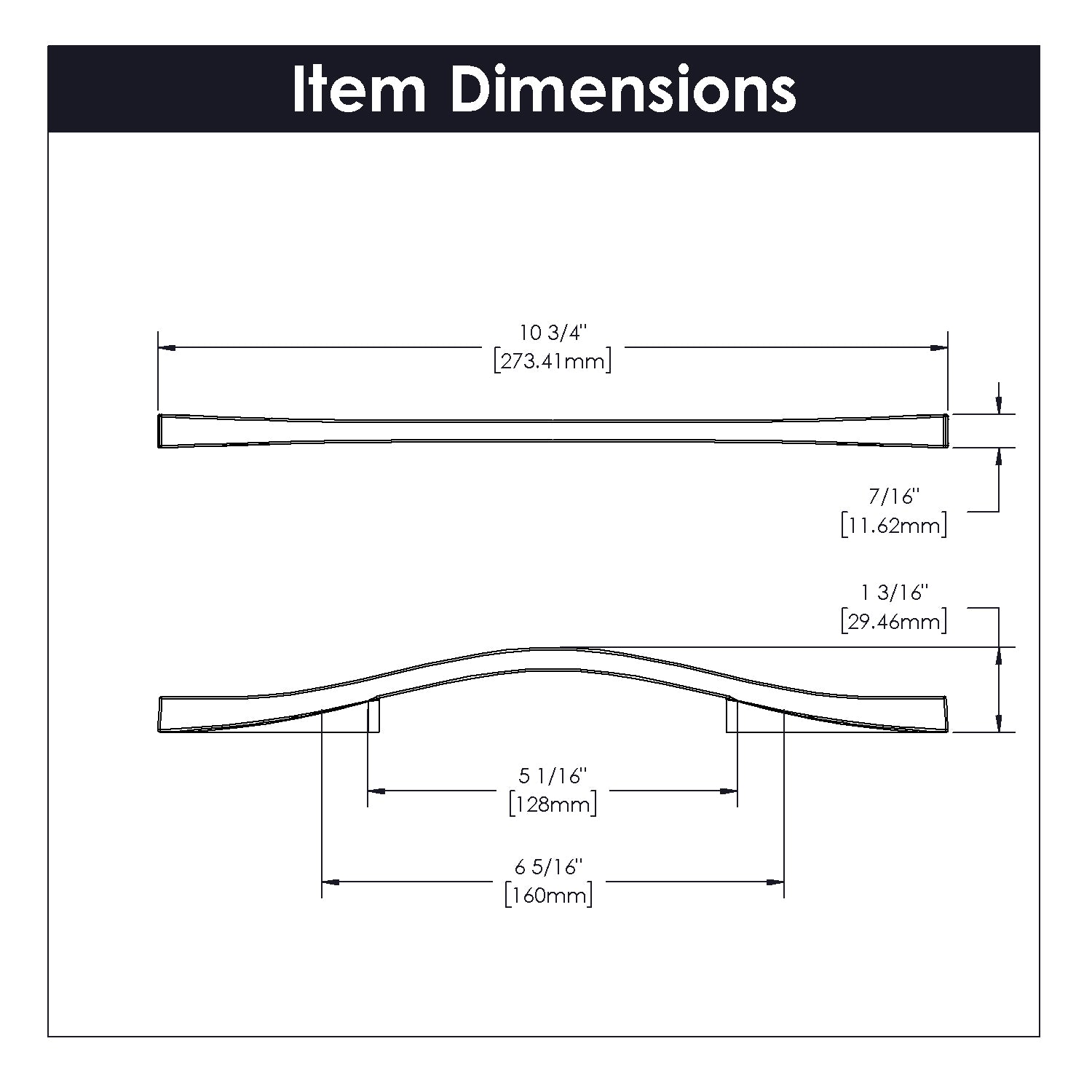 polished nickel pull