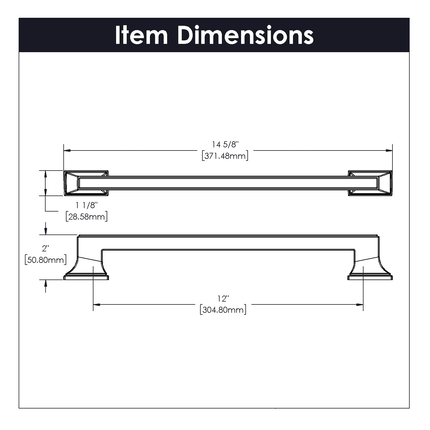 polished nickel pull