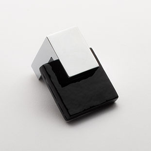 chrome square knob