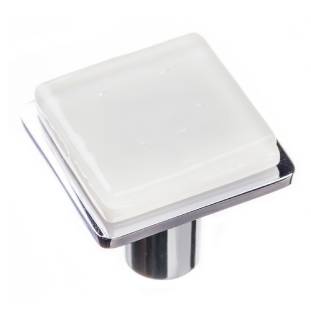 chrome square knob