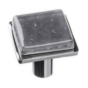 chrome square knob